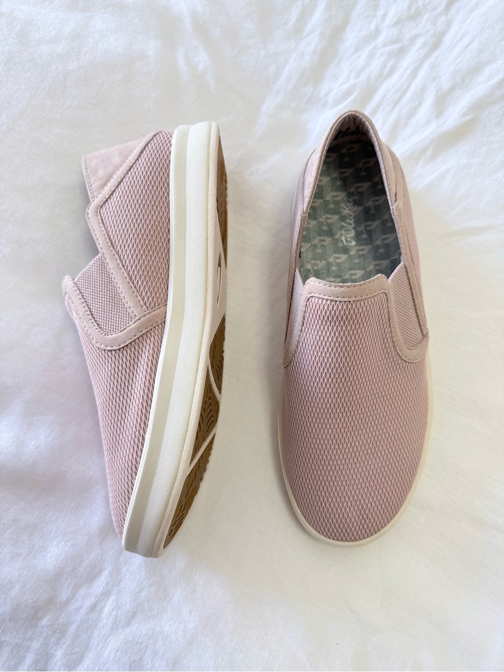 Olukai | Women’s 6 | Blush Pink Ki'ihele Textile Slip On Drop In Heel Sneaker